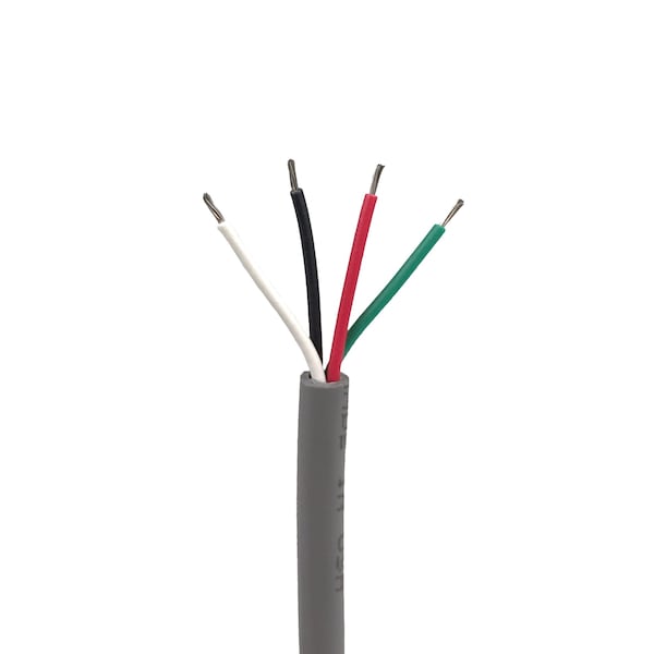 22 AWG 4 Conductor CMG Communication Cable, 300V, Unshielded, 10 ft Length